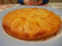 Apple and Ginger upside-down pudding