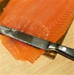 Picture of Whole Smoked Scottish Salmon Side, Sliced