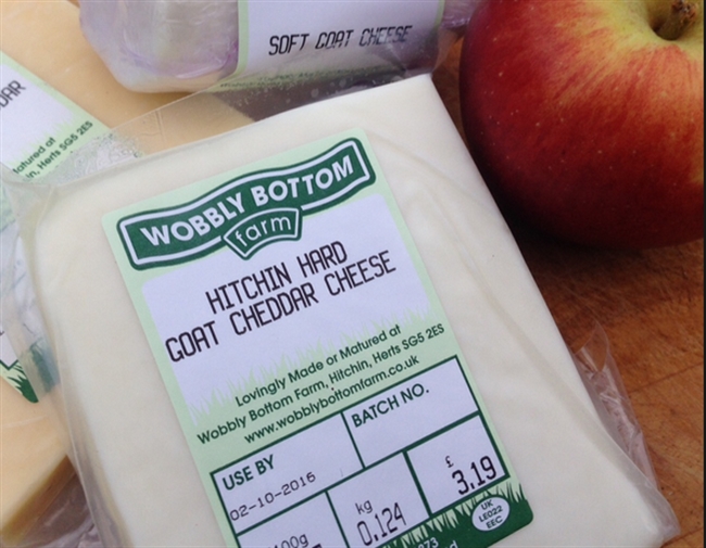 Farm Direct. Hitchin Hard Goats Cheese (apx 175g)