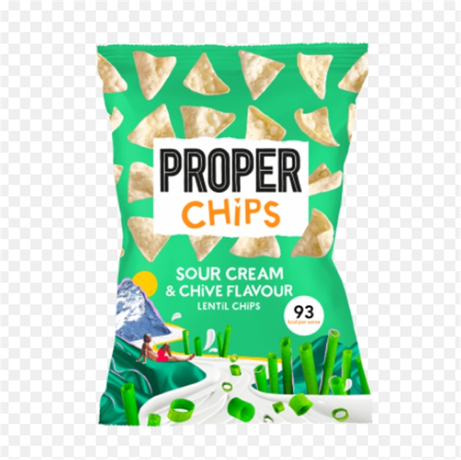 Farm Direct. Sour Cream & Chive Lentil Chips (85g)
