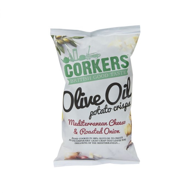 Farm Direct. Olive Oil Potato Crisp Mediterranean Cheese & Roasted Onion (130g)