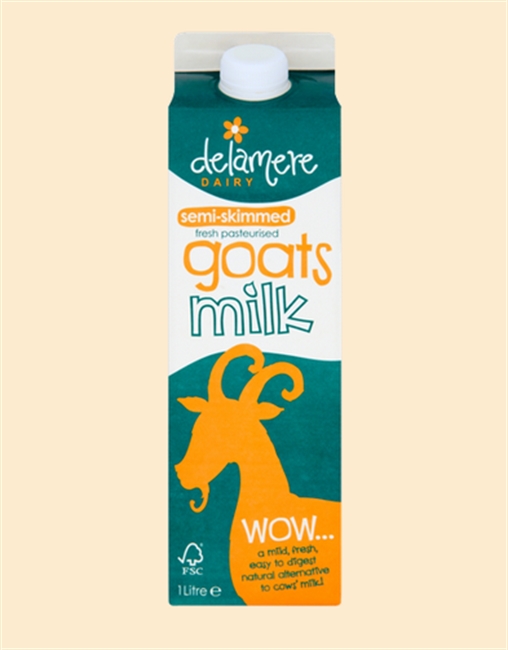 Farm Direct Fresh Semi Skimmed Goats Milk 1 Litre