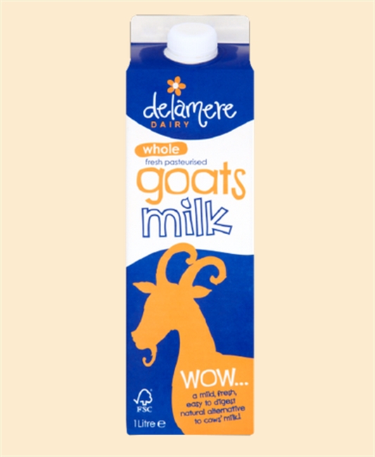 Farm Direct Fresh Whole Goats Milk 1 Litre