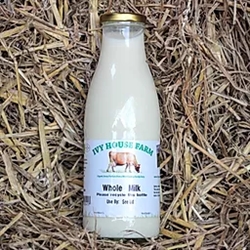 Picture of Full Fat Jersey Milk Glass Bottle