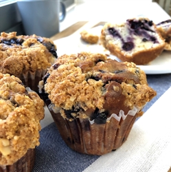 Picture of Blueberry Spelt & Almond Muffin