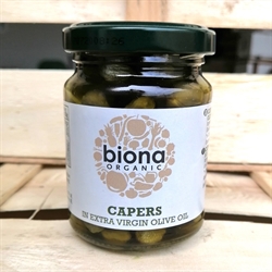 Picture of Biona Capers in Extra Virgin Olive Oil