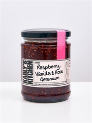 Picture of Raspberry, Vanilla & Rose Geranium Jam (340g)