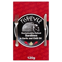 Picture of Sardines In Spicy Organic Olive Oil With Chilli & Garlic