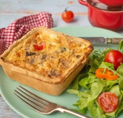 Picture of Roasted Vegetables & Feta Quiche