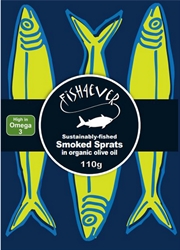 Picture of Smoked Sprats in Organic Olive Oil