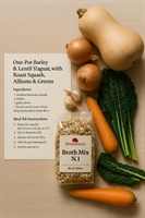 Picture of Barley & Lentil Ragout with Roast Squash & Greens