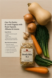 Picture of Barley & Lentil Ragout with Roast Squash & Greens