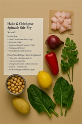 Picture of Hake & Chickpea-Spinach Stir-fry