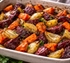 Roast Beetroot, Carrot & Onion Tray Bake