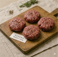 Picture of Red Poll Heritage Beef Burgers