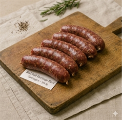 Picture of Red Poll Heritage Beef Sausages