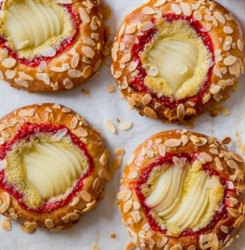 Picture of Pear & Custard Brioche