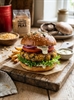 Picture of Smashed Yellow Pea & Portobello Mushroom Burger