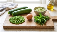Picture of Courgette, Pea & Mint Fritters