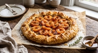 Picture of Apricot & Tahini Filo Galette